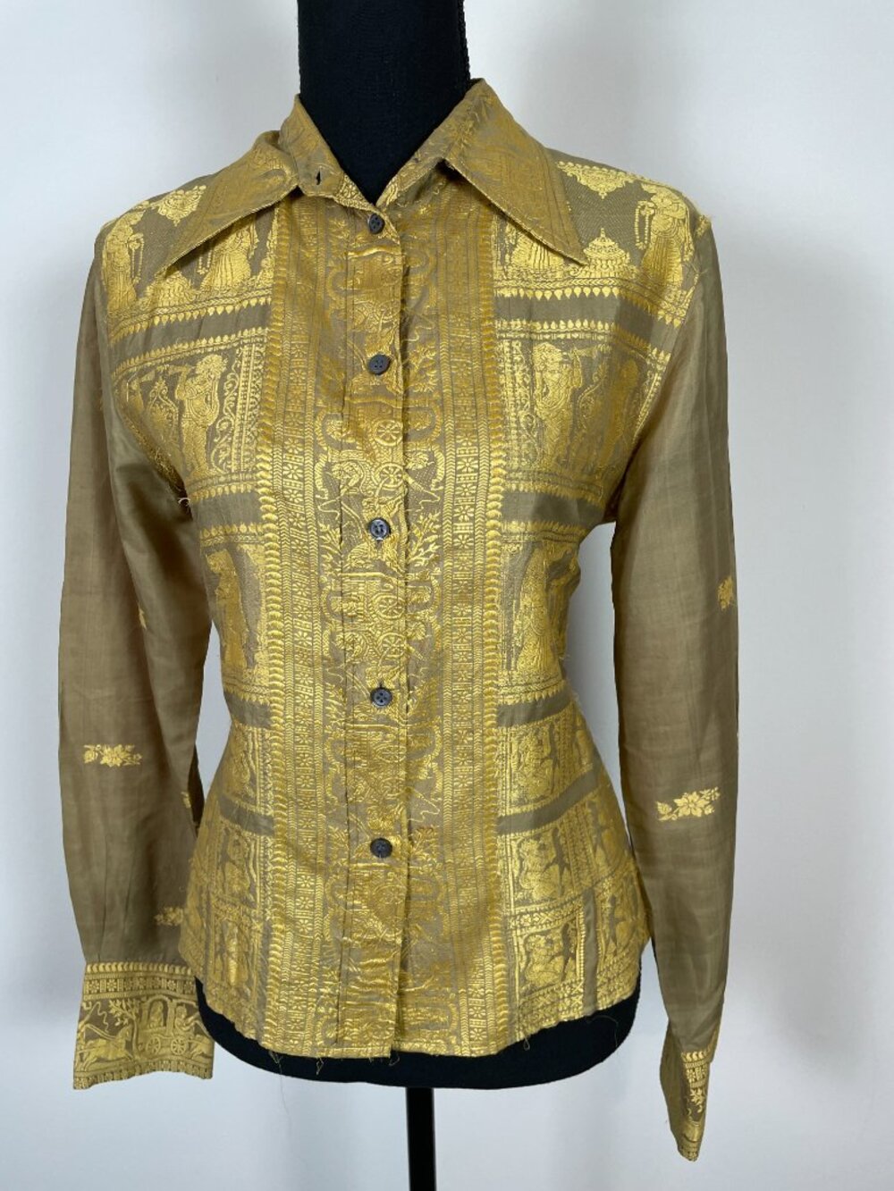 PAUL SMITH 100% silk blouse/shirt, Made in India